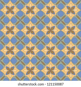 Colorful bright mosaic seamless pattern