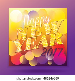 Colorful bright new 2017 poster