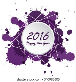 Colorful Bright New Year 2016 Background