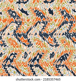 Colorido fondo vectorial de líneas onduladas, pintado con colores vivos. Resumen de la moda de las bufandas de seda. mármol, papel pintado, motivos geométricos, pañuelo, alfombra, almohada, bandana, tejidos, prendas de vestir, pañuelos, etc.