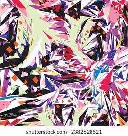 Colorful bright painted vector background of wavy lines. Abstract silk scarves fashion. marble, wallpaper, geometric pattern, scarf, rug, pillow, bandana, fabric textile, clothing, kerchief prints etc