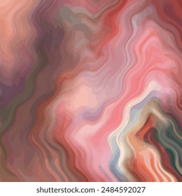 Colorful bright painted vector background of wavy lines. Abstract silk scarves fashion. marble, wallpaper, geometric pattern, scarf, rug, pillow, bandana, fabric textile, clothing, kerchief prints etc