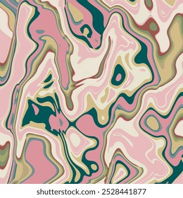 Colorful bright painted vector background of wavy lines. creative brush stroke art. marble, canvas, geometric pattern, scarf, rug, pillow, fabric, kerchief prints etc. illustration vector image