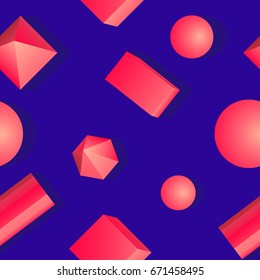 Colorful bright pattern of geometric shapes.