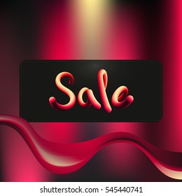 Colorful bright "Sale" template with gradient transitions