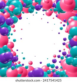Colorful bright spheres background. EPS 10