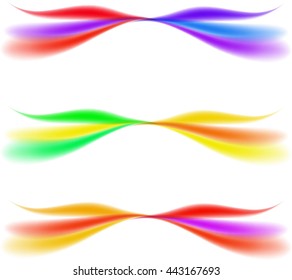 Colorful bright waves