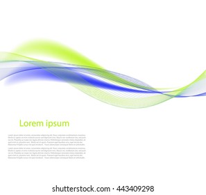 Colorful bright waves