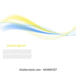 Colorful bright waves