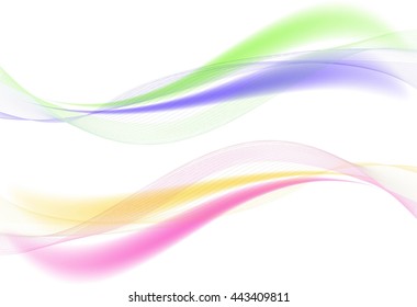 Colorful bright waves