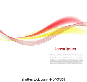 Colorful bright waves