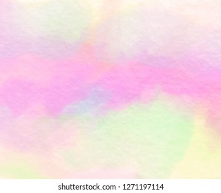 Colorful bright wet watercolor vector banner. Hand drawn smooth vivid color vintage wallpaper, grunge poster, art card