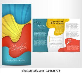 Colorful brochure