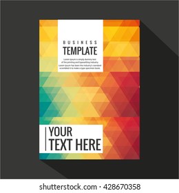Colorful brochure