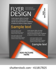 Colorful Brochure design. Flyer template for business, education, presentation, website, magazine cover. Vector eps10.