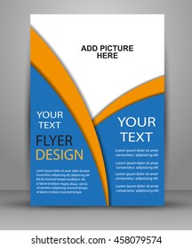 Colorful Brochure design. Flyer template for business, education, presentation, website, magazine cover.eps10