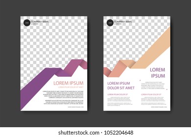 Colorful Brochure template. A4 Flyer design vector background