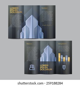 Colorful brochure template design