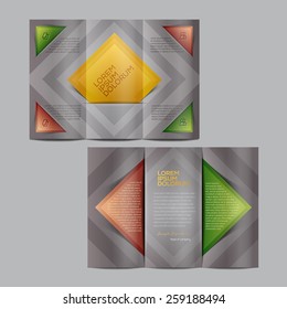 Colorful brochure template design