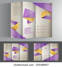 Colorful brochure template design