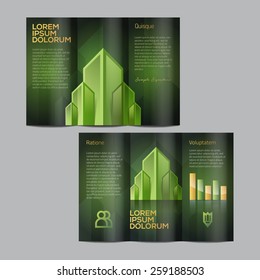Colorful brochure template design