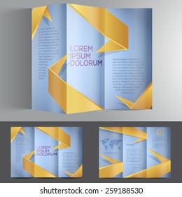 Colorful brochure template design
