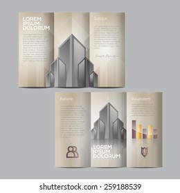 Colorful brochure template design