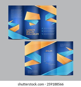 Colorful brochure template design