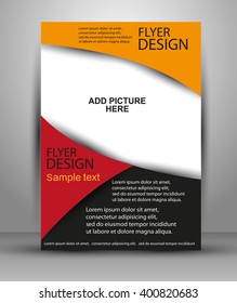 Colorful Brochure vector design. Flyer template for business, education, presentation, website, magazine cover.eps10