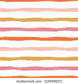 Colorful brush lines seamless pattern.