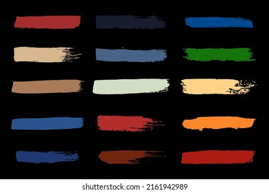 Colorful Brush Paint Stokes Textures