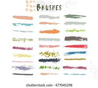 Colorful brush set