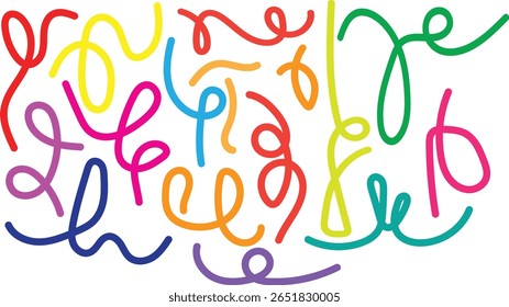 Colorful brush stroke abstract doodle seamless pattern vector illustration for art backgrounds , art backgrounds, textile prints, wrapping paper, and creative graphic design
