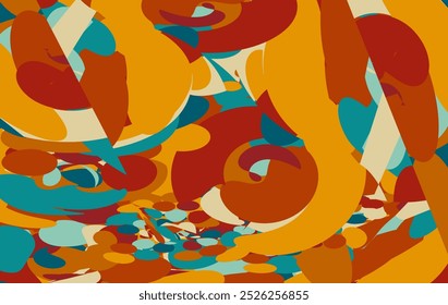 Colorful brush stroke abstract vector background.