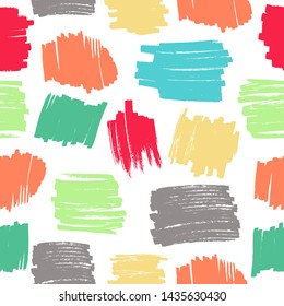 Colorful brush strokes pattern. Grunge background.