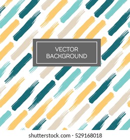 Colorful brush strokes seamless vector pastel pattern background