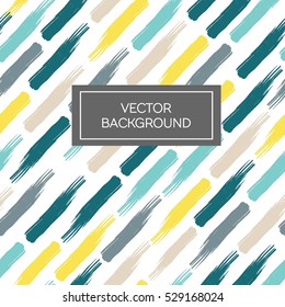 Colorful brush strokes seamless vector pastel pattern background