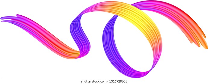 Elemento de diseño de pinceles coloridos. Ilustración del vector