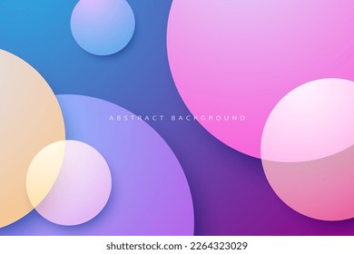 colorful bubble abstract background, premium vector