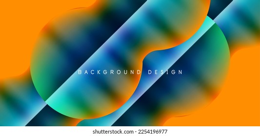 Colorful bubble abstract background with shadow effects. Minimalist geometric vector Illustration For Wallpaper, Banner, Background, Card, Book Illustration, landing page