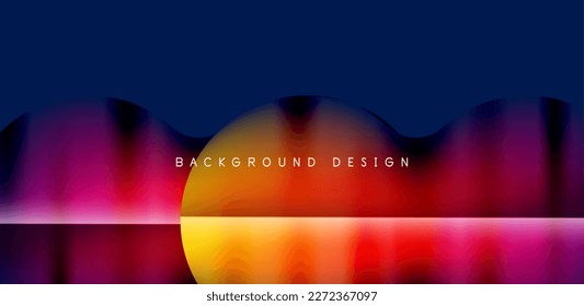 Colorful bubble abstract background with shadow effects. Minimalist geometric vector Illustration For Wallpaper, Banner, Background, Card, Book Illustration, landing page