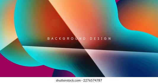 Colorful bubble abstract background with shadow effects. Minimalist geometric vector Illustration For Wallpaper, Banner, Background, Card, Book Illustration, landing page