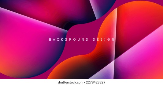 Colorful bubble abstract background with shadow effects. Minimalist geometric vector Illustration For Wallpaper, Banner, Background, Card, Book Illustration, landing page