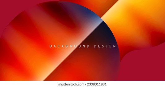 Colorful bubble abstract background with shadow effects. Minimalist geometric vector Illustration For Wallpaper, Banner, Background, Card, Book Illustration, landing page