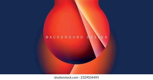 Colorful bubble abstract background with shadow effects. Minimalist geometric vector Illustration For Wallpaper, Banner, Background, Card, Book Illustration, landing page
