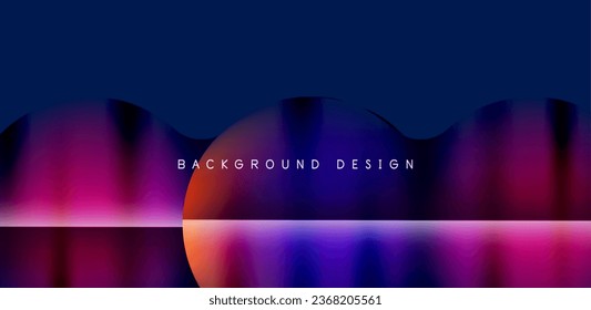 Colorful bubble abstract background with shadow effects. Minimalist geometric vector Illustration For Wallpaper, Banner, Background, Card, Book Illustration, landing page