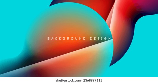 Colorful bubble abstract background with shadow effects. Minimalist geometric vector Illustration For Wallpaper, Banner, Background, Card, Book Illustration, landing page