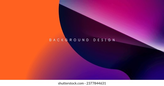 Fondo abstracto de burbuja colorida con efectos de sombra. Vector geométrico minimalista Ilustración Para Papel De Fondo De Pantalla, Cartel, Fondo, Tarjeta, Ilustración Del Libro, Página De Inicio