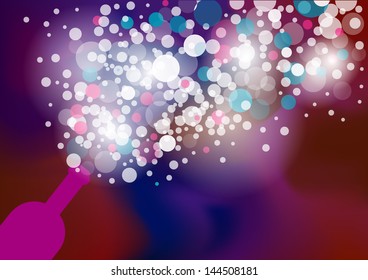 Colorful bubble background.