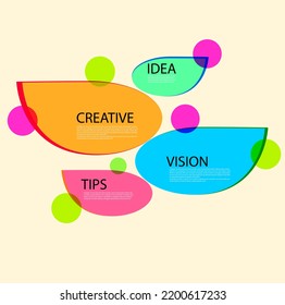 Colorful bubble background with text space
